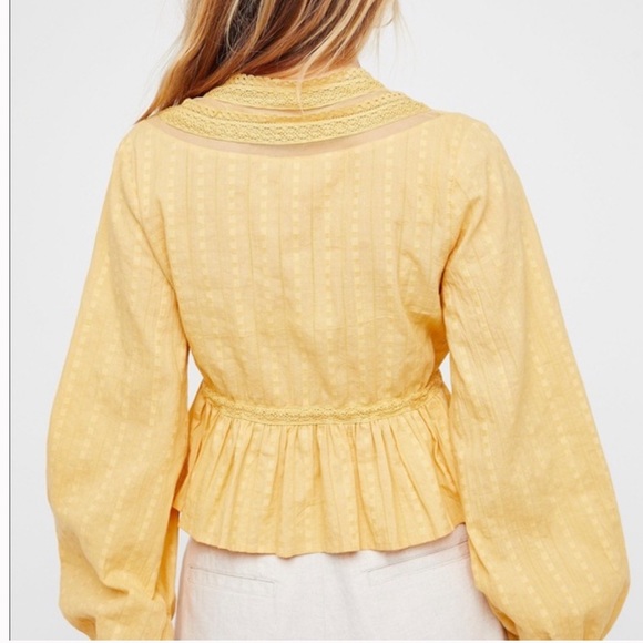 Free People yellow blouse - Picture 4 of 8